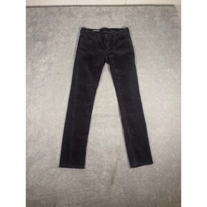 Adriano Goldschmied Gray Corduroy The Stevie‎ Slim Straight Pants Size 28R